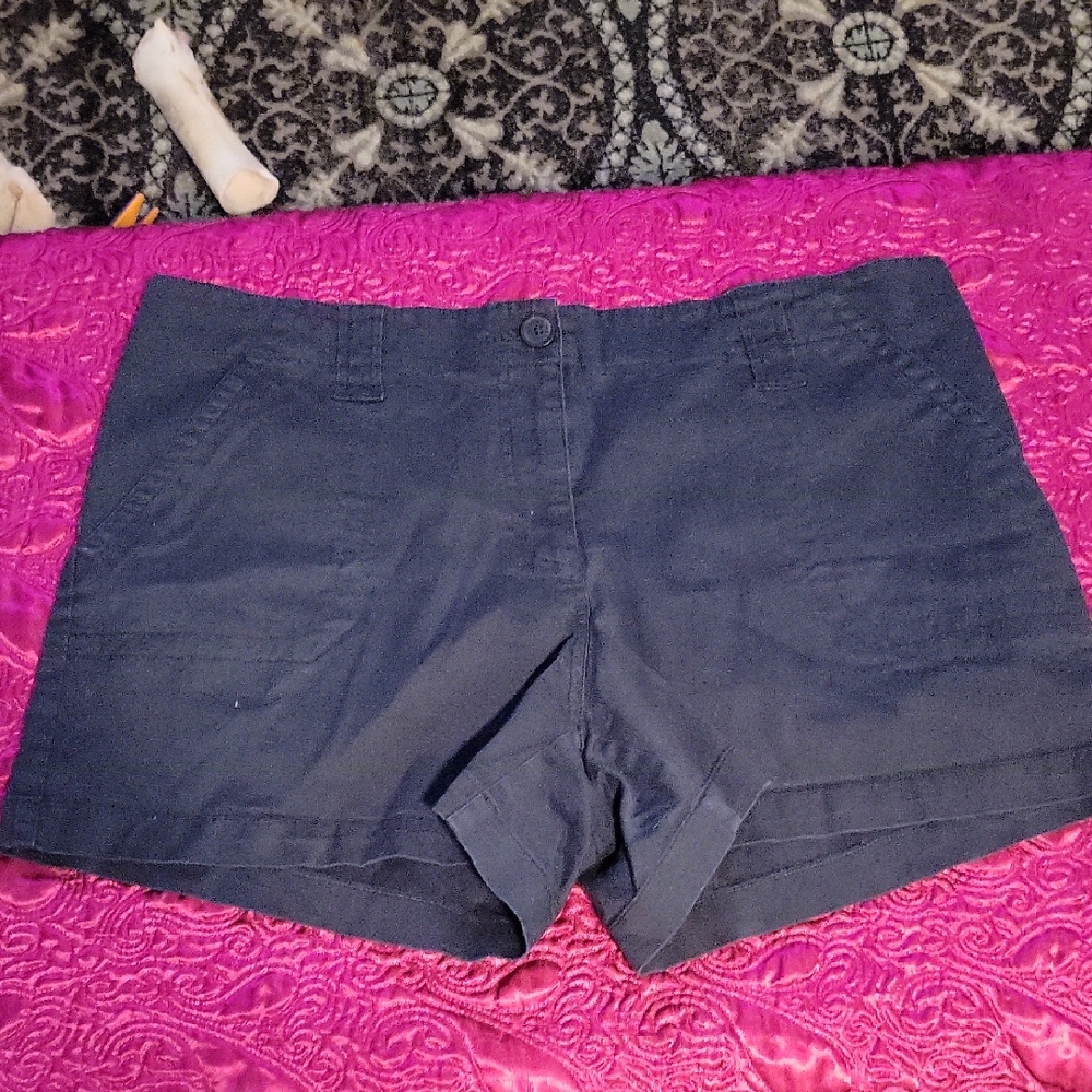 New York & Company Blue Cargo Shorts